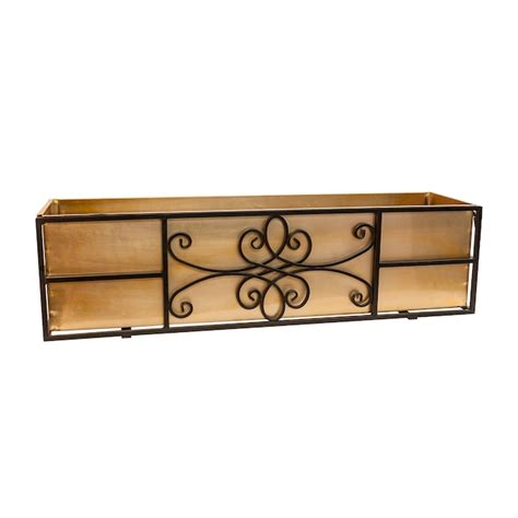 30 inch metal window box|Style Selections Rectangle 9.75.